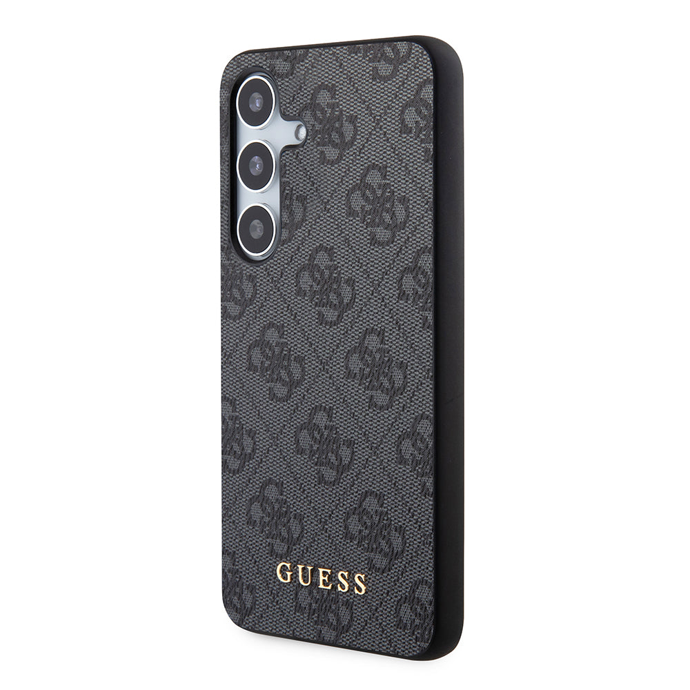 Funda para Samsung Galaxy S24 S921, Guess, 4G Metal Gold Logo, Negra