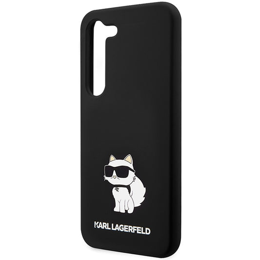 Funda para Samsung Galaxy S24 S921, Karl Lagerfeld, Silicone Choupette NFT, Negra