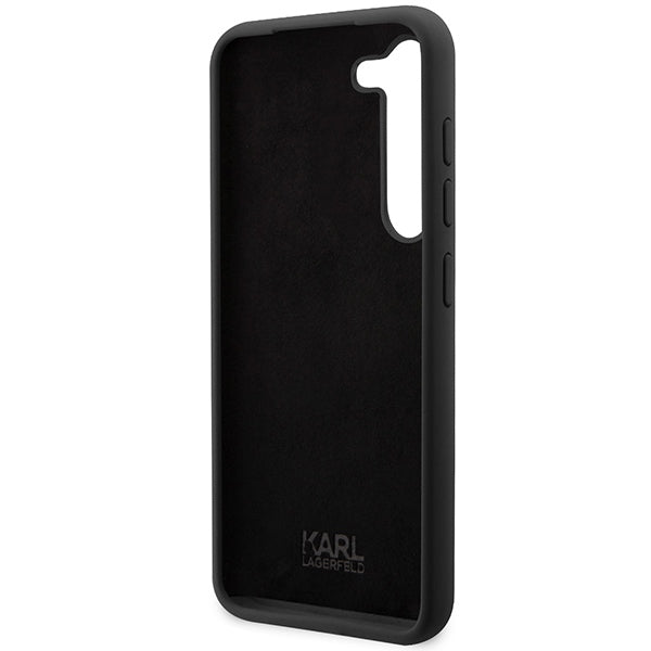 Funda para Samsung Galaxy S24 S921, Karl Lagerfeld, Silicone Choupette NFT, Negra