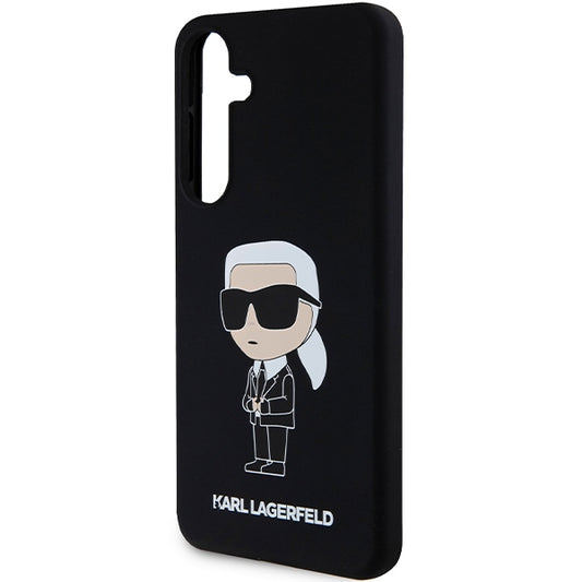 Funda para Samsung Galaxy S24 S921, Karl Lagerfeld, Silicone Ikonik NFT, Negra