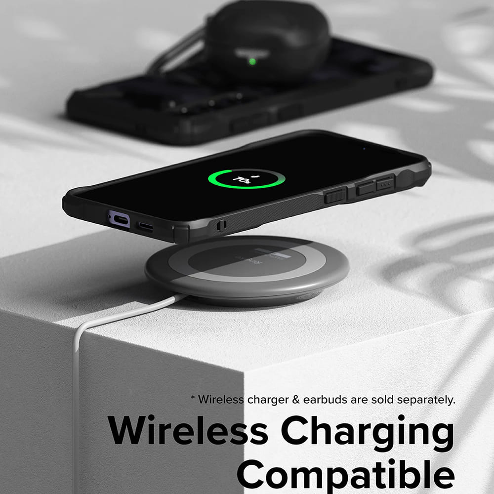 Funda para Samsung Galaxy S24 S921, Ringke, Fusion X, Negra