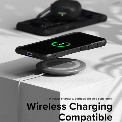 Funda para Samsung Galaxy S24 S921, Ringke, Fusion X, Negra