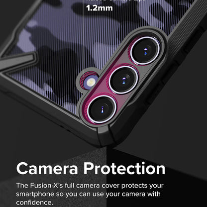 Funda para Samsung Galaxy S24 S921, Ringke, Fusion X, Negra