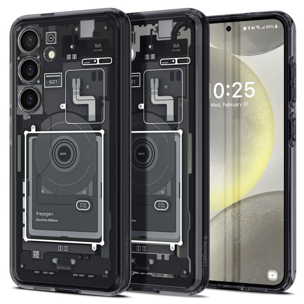 Funda para Samsung Galaxy S24 S921, Spigen, Ultra Hybrid Zero One, Negra Mate ACS07350