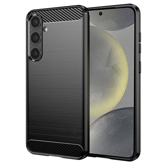 Funda para Samsung Galaxy S24 S921, Techsuit, Carbono, Negra