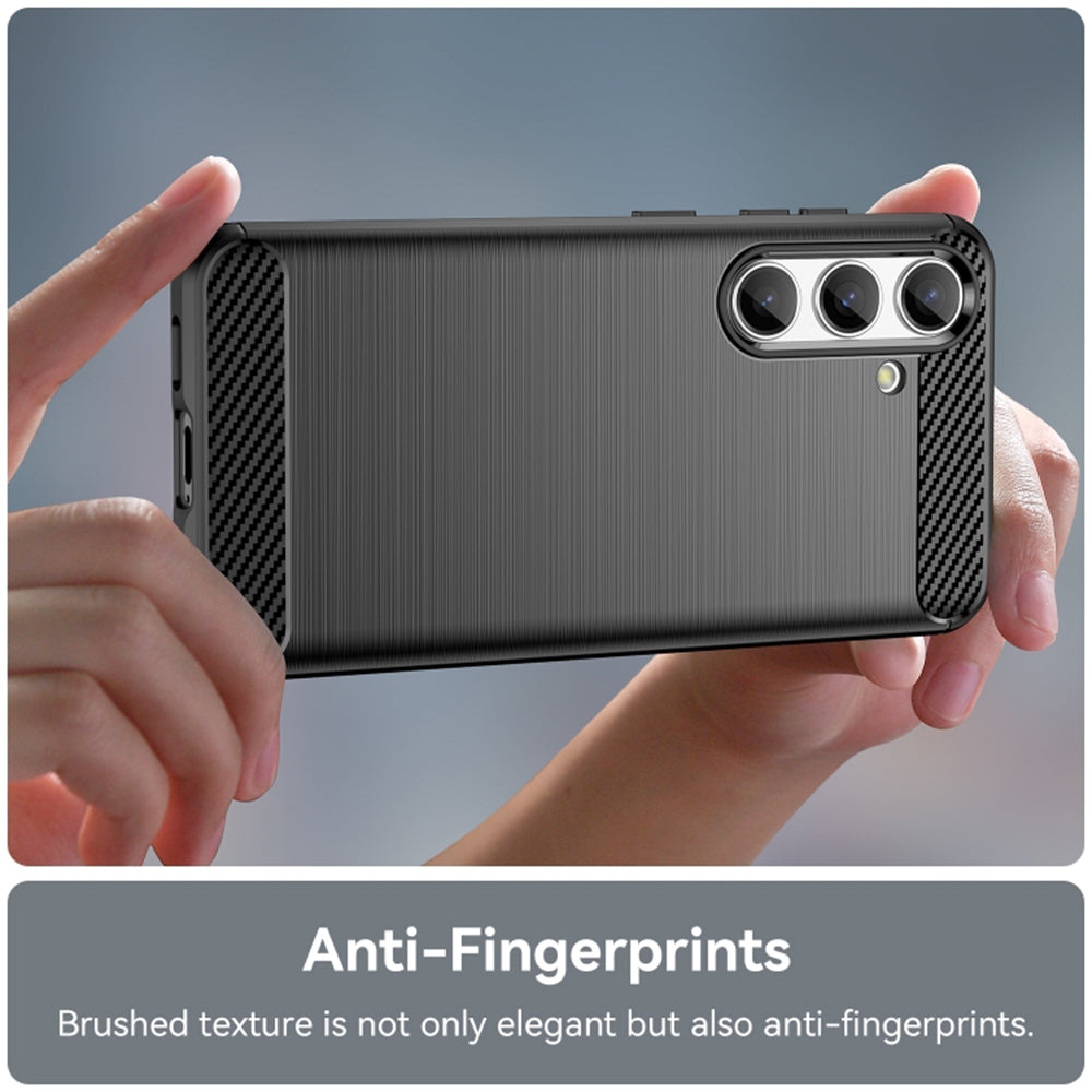 Funda para Samsung Galaxy S24 S921, Techsuit, Carbono, Negra