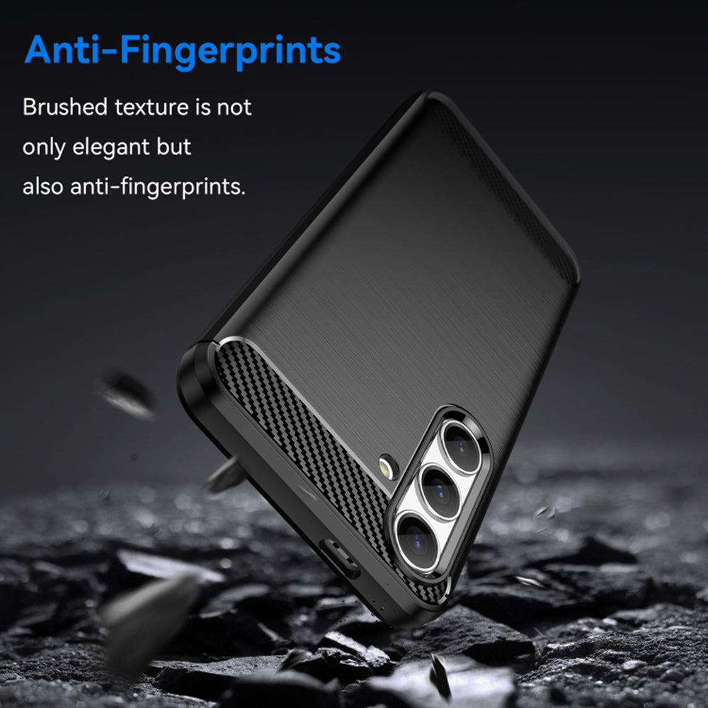 Funda para Samsung Galaxy S24 S921, Techsuit, Carbono, Negra