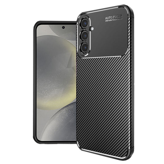 Funda para Samsung Galaxy S24 S921, Techsuit, Fibra de Carbon, Negra
