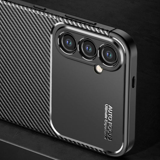 Funda para Samsung Galaxy S24 S921, Techsuit, Fibra de Carbon, Negra