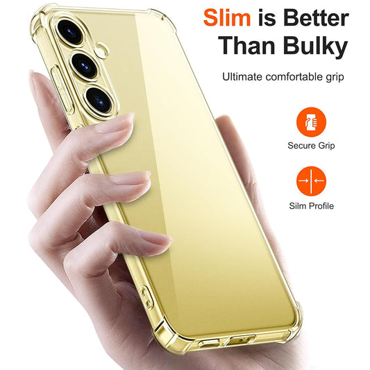 Funda para Samsung Galaxy S24 S921, Techsuit, Antigolpes Transparente, Transparente