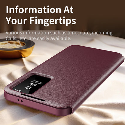 Funda para Samsung Galaxy S24 S921, Techsuit, SmartView, Roja