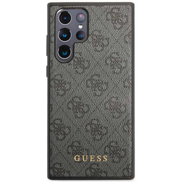 Funda para Samsung Galaxy S24 Ultra S928, Guess, 4G Metal Gold Logo, Negra