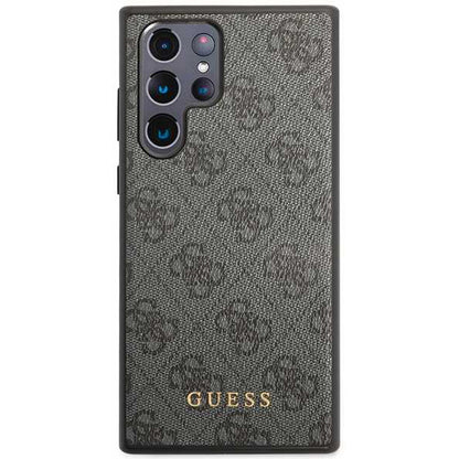 Funda para Samsung Galaxy S24 Ultra S928, Guess, 4G Metal Gold Logo, Negra