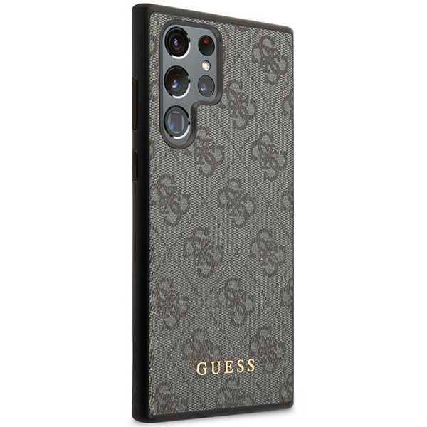 Funda para Samsung Galaxy S24 Ultra S928, Guess, 4G Metal Gold Logo, Negra
