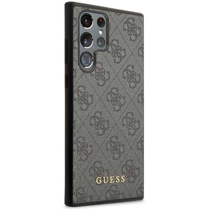 Funda para Samsung Galaxy S24 Ultra S928, Guess, 4G Metal Gold Logo, Negra