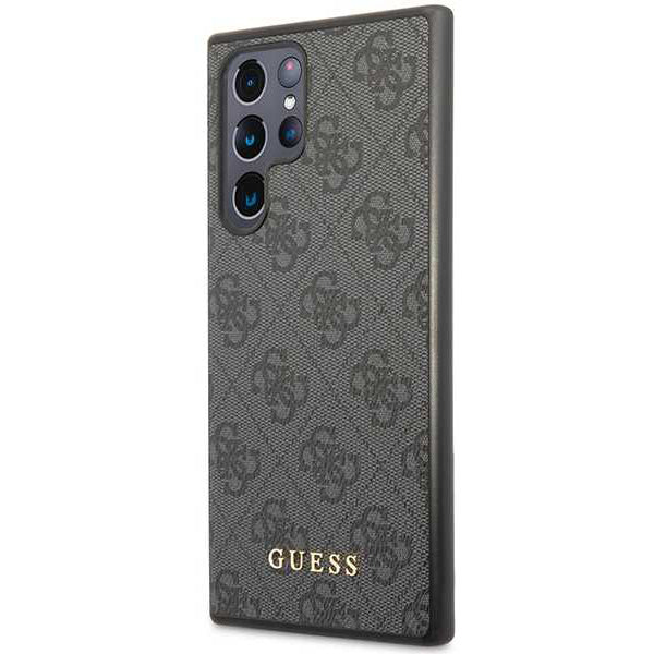 Funda para Samsung Galaxy S24 Ultra S928, Guess, 4G Metal Gold Logo, Negra
