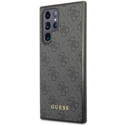 Funda para Samsung Galaxy S24 Ultra S928, Guess, 4G Metal Gold Logo, Negra