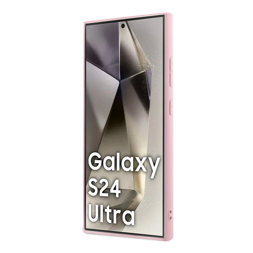 Funda para Samsung Galaxy S24 Ultra S928, Guess, Glitter Script, Dorada