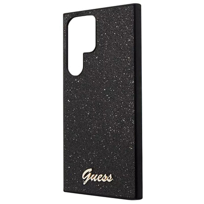 Funda para Samsung Galaxy S24 Ultra S928, Guess, Glitter Script, Negra