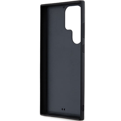 Funda para Samsung Galaxy S24 Ultra S928, Karl Lagerfeld, Logo de Goma Brillante 3D, Negra