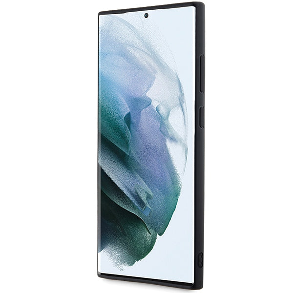 Funda para Samsung Galaxy S24 Ultra S928, Karl Lagerfeld, Logo de Goma Brillante 3D, Negra