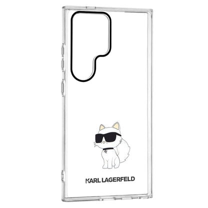 Funda para Samsung Galaxy S24 Ultra S928, Karl Lagerfeld, IML Luxury Choupette, Transparente