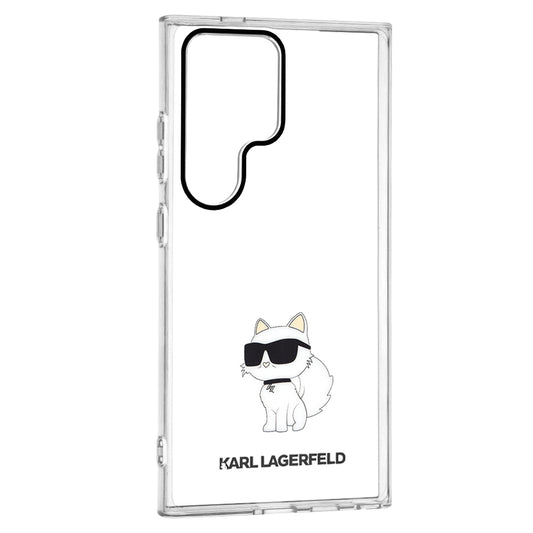 Funda para Samsung Galaxy S24 Ultra S928, Karl Lagerfeld, IML Luxury Choupette, Transparente
