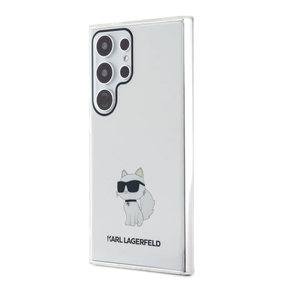 Funda para Samsung Galaxy S24 Ultra S928, Karl Lagerfeld, IML Luxury Choupette, Transparente