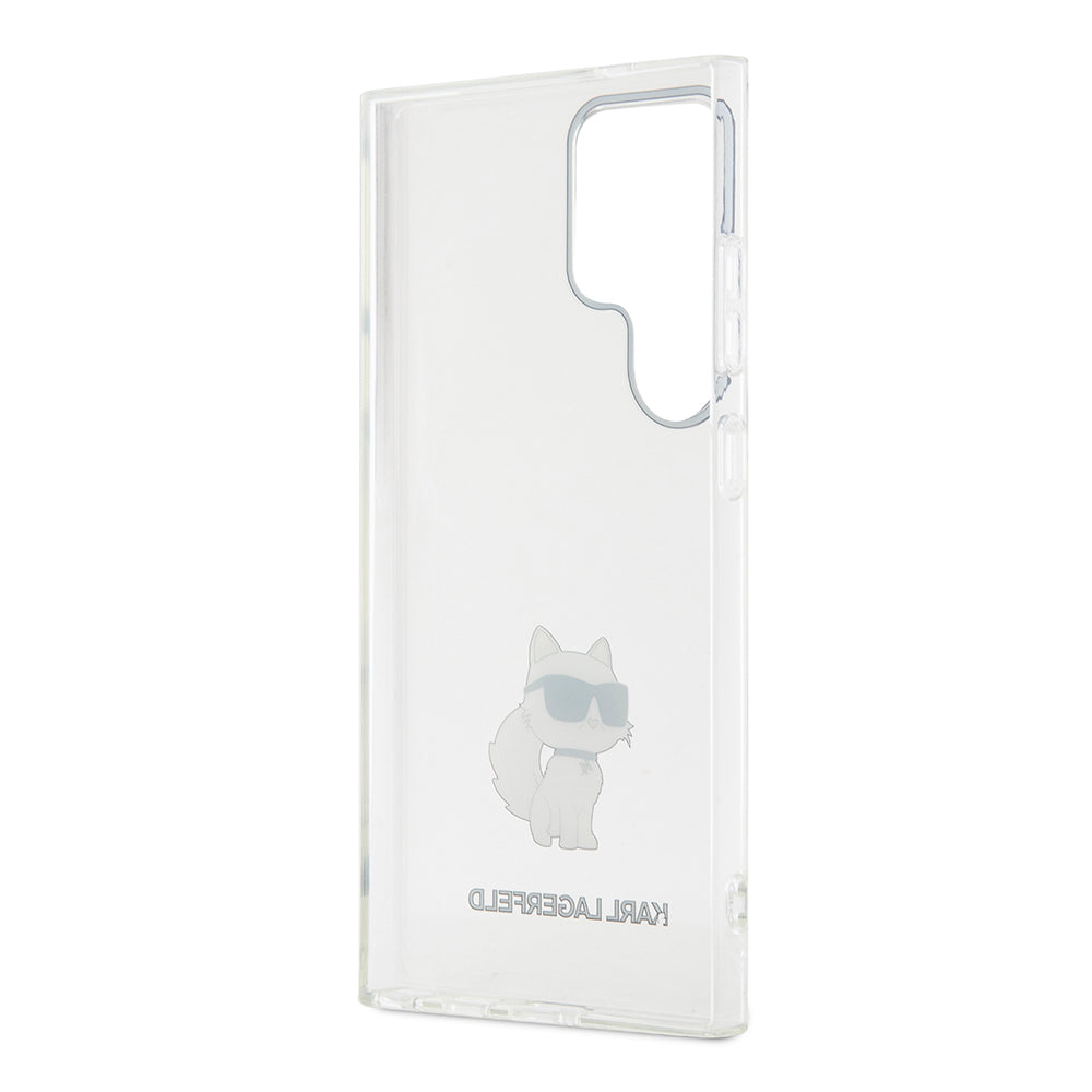 Funda para Samsung Galaxy S24 Ultra S928, Karl Lagerfeld, IML Luxury Choupette, Transparente