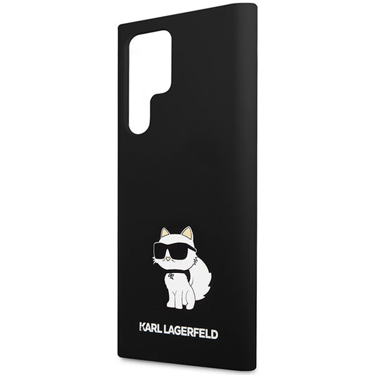Funda para Samsung Galaxy S24 Ultra S928, Karl Lagerfeld, Silicone Choupette NFT, Negra