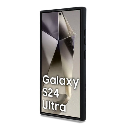 Funda para Samsung Galaxy S24 Ultra S928, Karl Lagerfeld, Silicona Choupette Metal, Negra