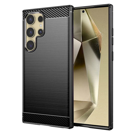 Funda para Samsung Galaxy S24 Ultra S928, Techsuit, Carbono, Negra