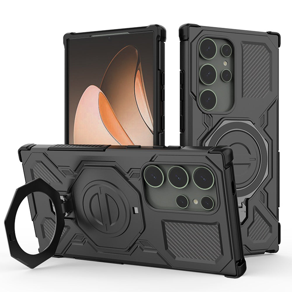 Funda para Samsung Galaxy S24 Ultra S928, Techsuit, Carbon Shield Pro, Negra