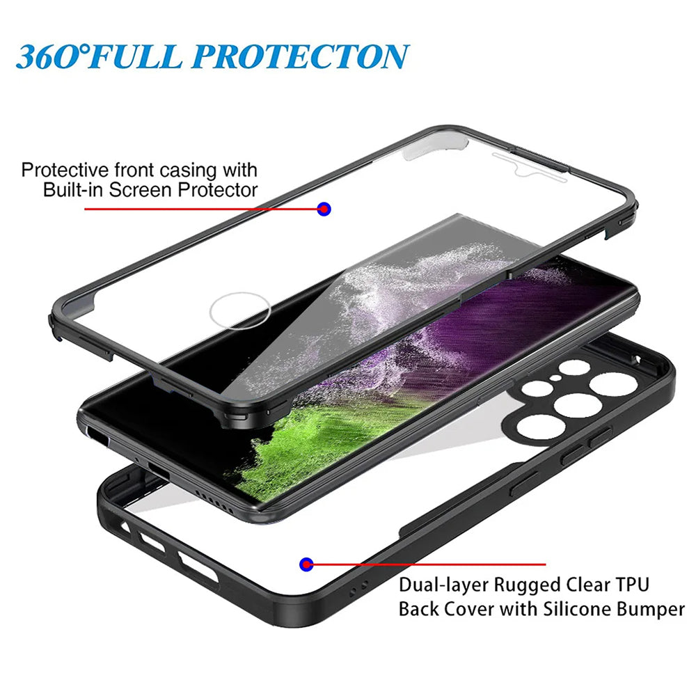 Funda para Samsung Galaxy S24 Ultra S928, Techsuit, ColorVerse 360, Negra