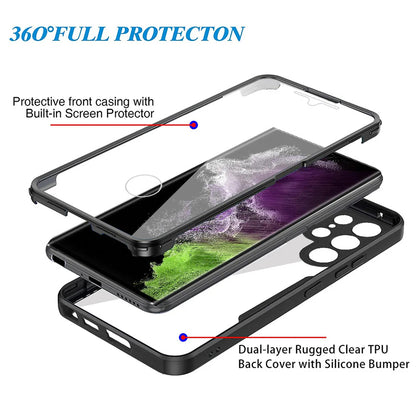 Funda para Samsung Galaxy S24 Ultra S928, Techsuit, ColorVerse 360, Negra