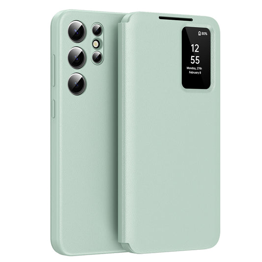 Funda para Samsung Galaxy S24 Ultra S928, Techsuit, SmartView, Verde