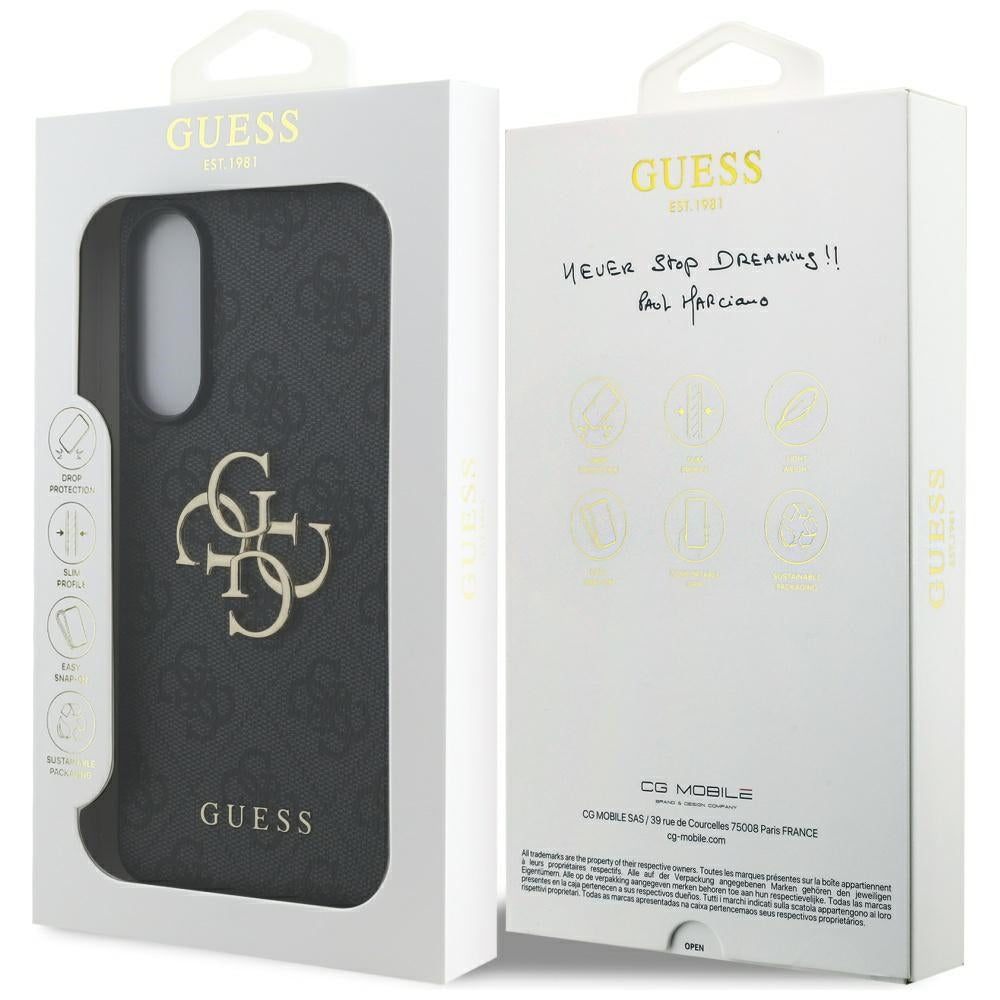 Funda para Samsung Galaxy S25 Edge S937, Guess, Big 4G Logo Classic, Negra