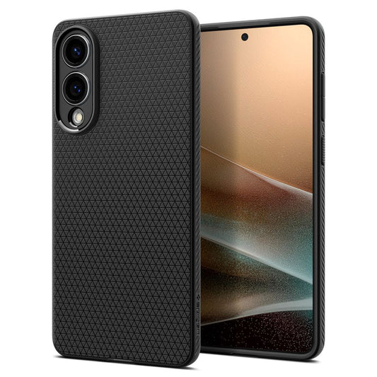 Funda para Samsung Galaxy S25 Edge S937, Spigen, Liquid Air, Negra Mate ACS09420