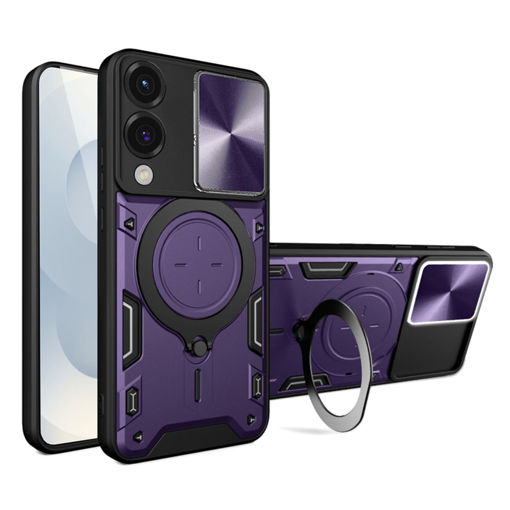 Funda para Samsung Galaxy S25 Edge S937, Techsuit, CamGuard Pro, Morado