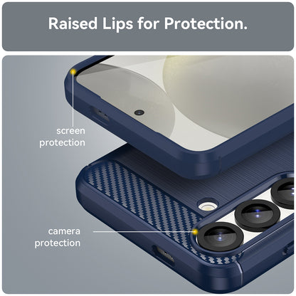 Funda para Samsung Galaxy S25 Edge S937, Techsuit, Carbono, Azul
