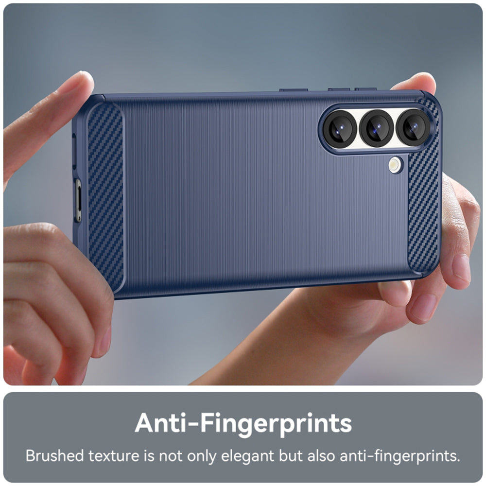 Funda para Samsung Galaxy S25 Edge S937, Techsuit, Carbono, Azul