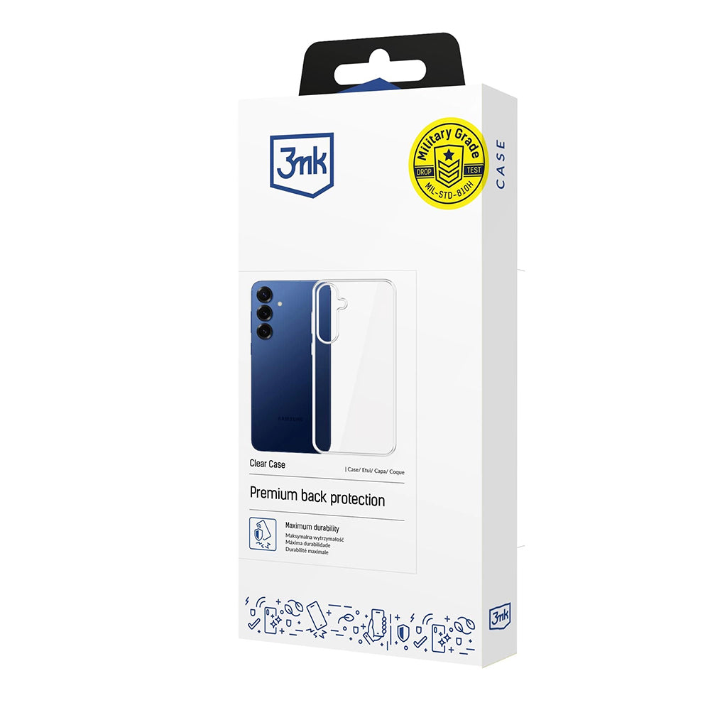 Funda para Samsung Galaxy S25 FE, 3MK, Clear, Transparenta