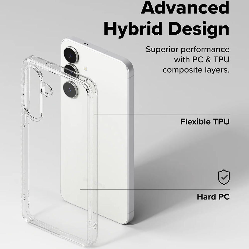 Funda para Samsung Galaxy S25 FE, Ringke, Fusion, Transparente Mate
