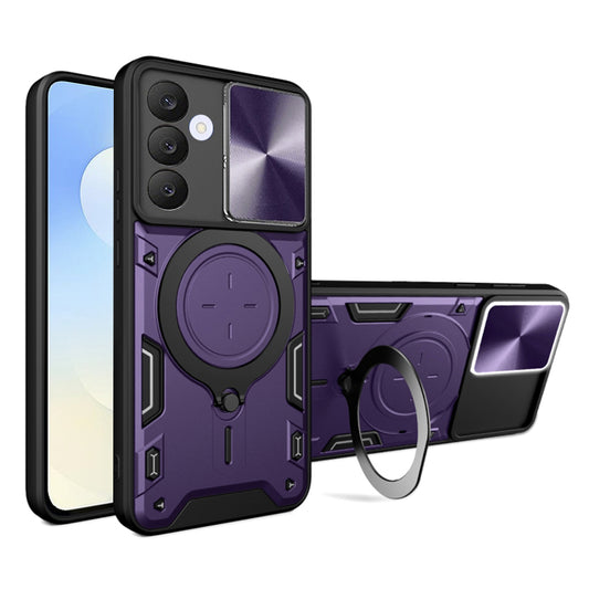 Funda para Samsung Galaxy S25 FE, Techsuit, CamGuard Pro, Morado