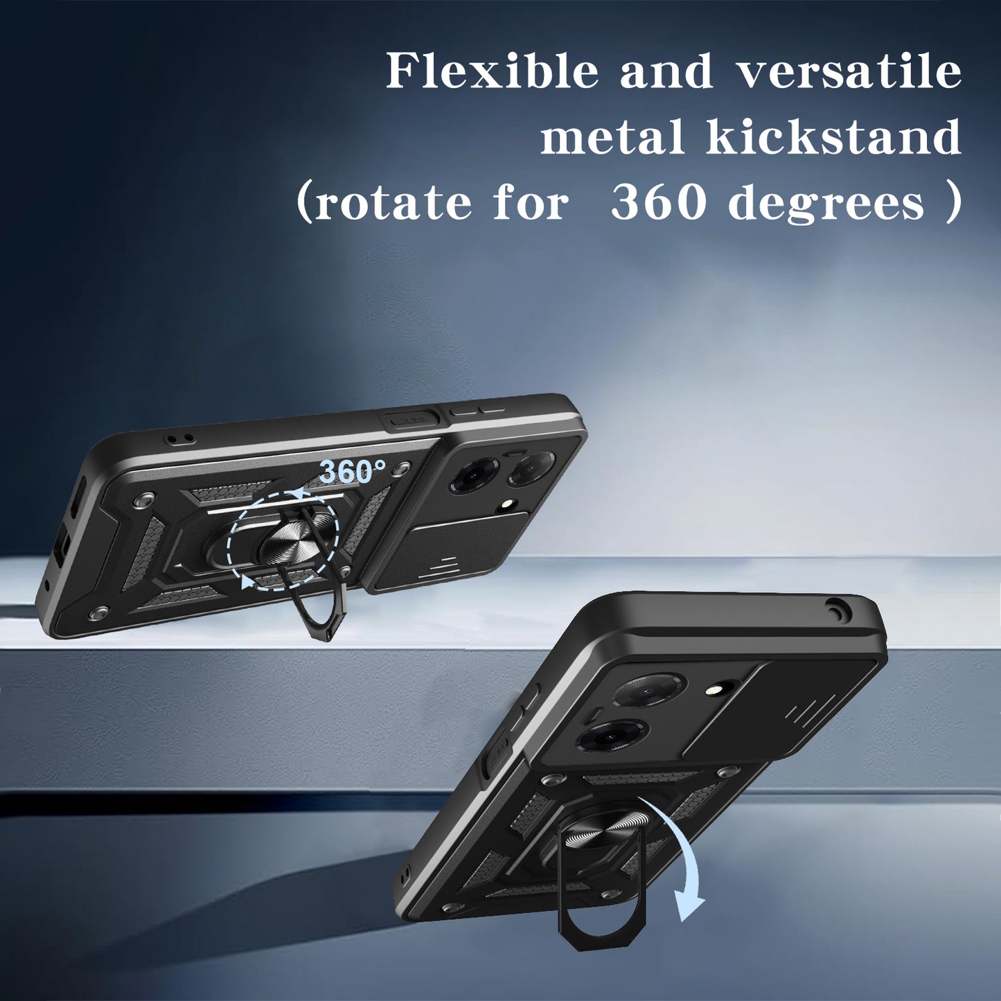 Funda para Samsung Galaxy S25 FE, Techsuit, CamShield, Azul