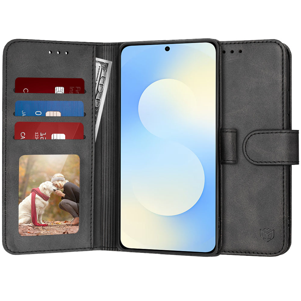 Funda para Samsung Galaxy S25 FE, Techsuit, Diary Book, Negra