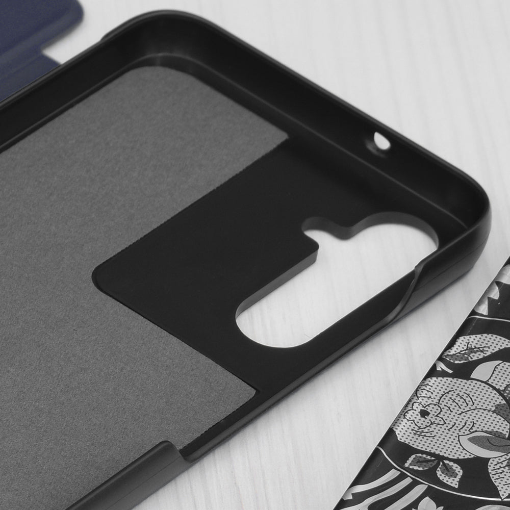 Funda para Samsung Galaxy S25 FE, Techsuit, eFold, Azul.