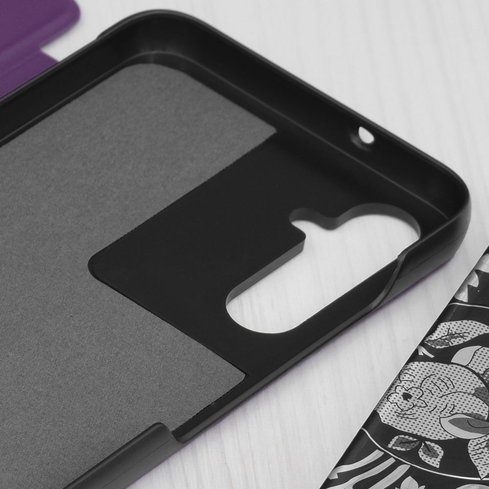 Funda para Samsung Galaxy S25 FE, Techsuit, eFold, Morado