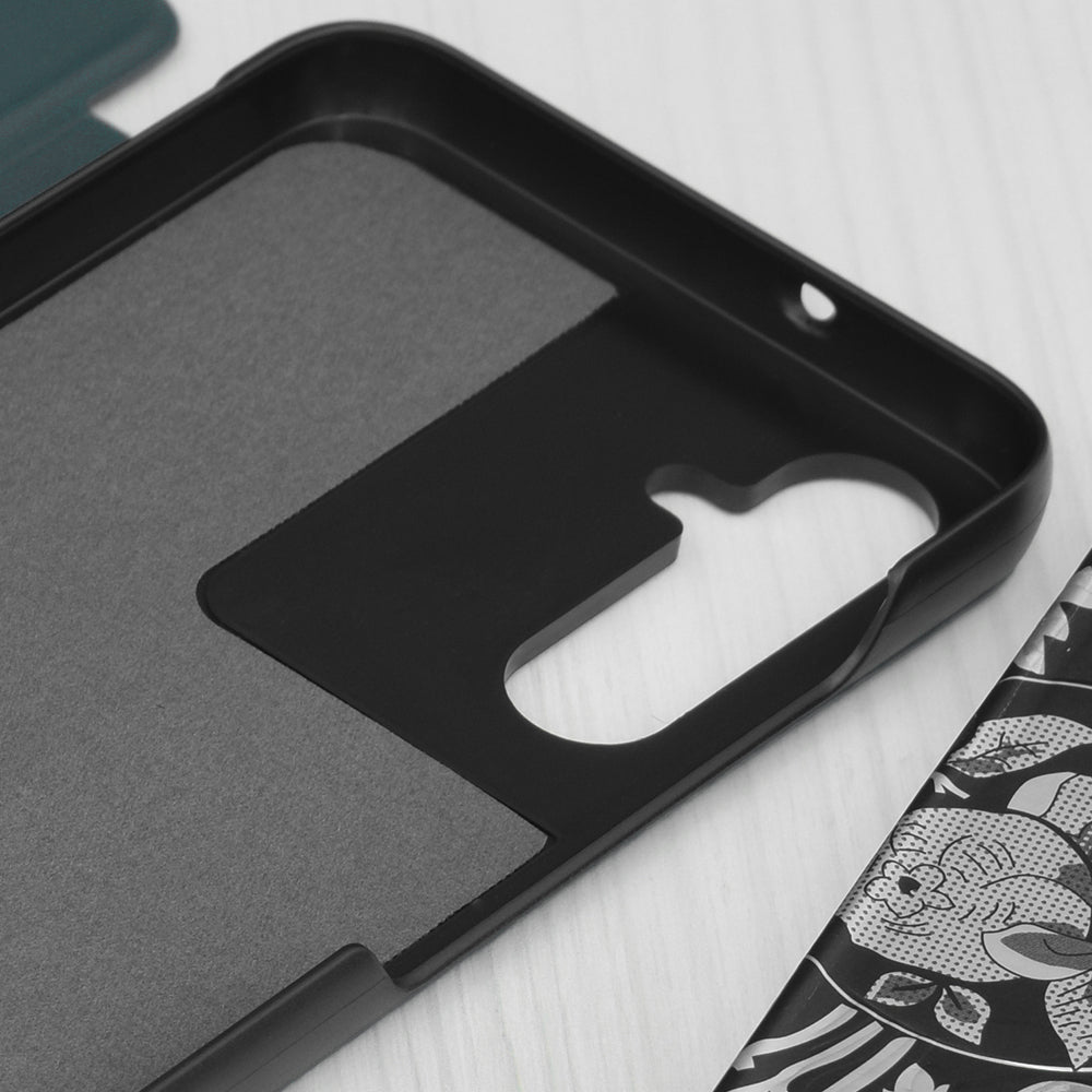 Funda para Samsung Galaxy S25 FE, Techsuit, eFold, Verde Oscuro