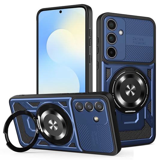 Funda para Samsung Galaxy S25 FE, Techsuit, RuggedCam, Azul